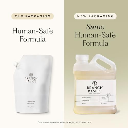 Image of Branch Basics Gel Hand Soap Refill - 32oz | Fragrance-Free, Plant-Based | Plant & Mineral Based Formula Made with Aloe, Chamomile & Meadowfoam Oil | Gentle & Safe for Sensitive Skin