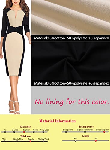 Image of VFSHOW Womens Slim Zipper Up Work Business Office Party Bodycon Pencil Sheath Dress
