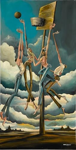 Ernie Barnes Two‑on‑Two Premium Archival Art Print