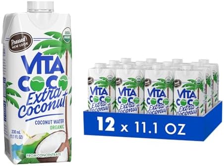 Vita Coco Organic Coconut Water, Pressed â„¢ | More "Coconutty" Flavor | Natural Electrolytes | Vital Nutrients | 11.1 Fl Oz (Pack of 12)