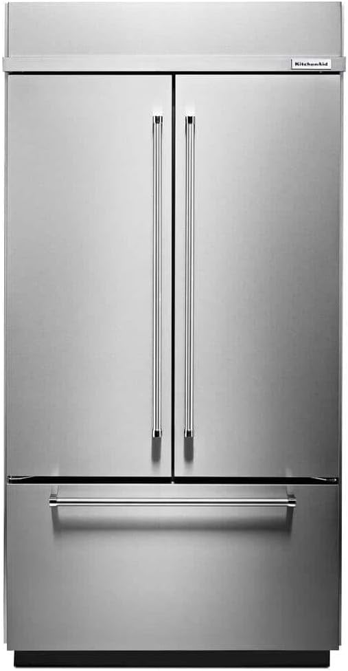24.2 cu. ft. Built-in French Door Refrigerator in Stainless Steel, Platinum Interior