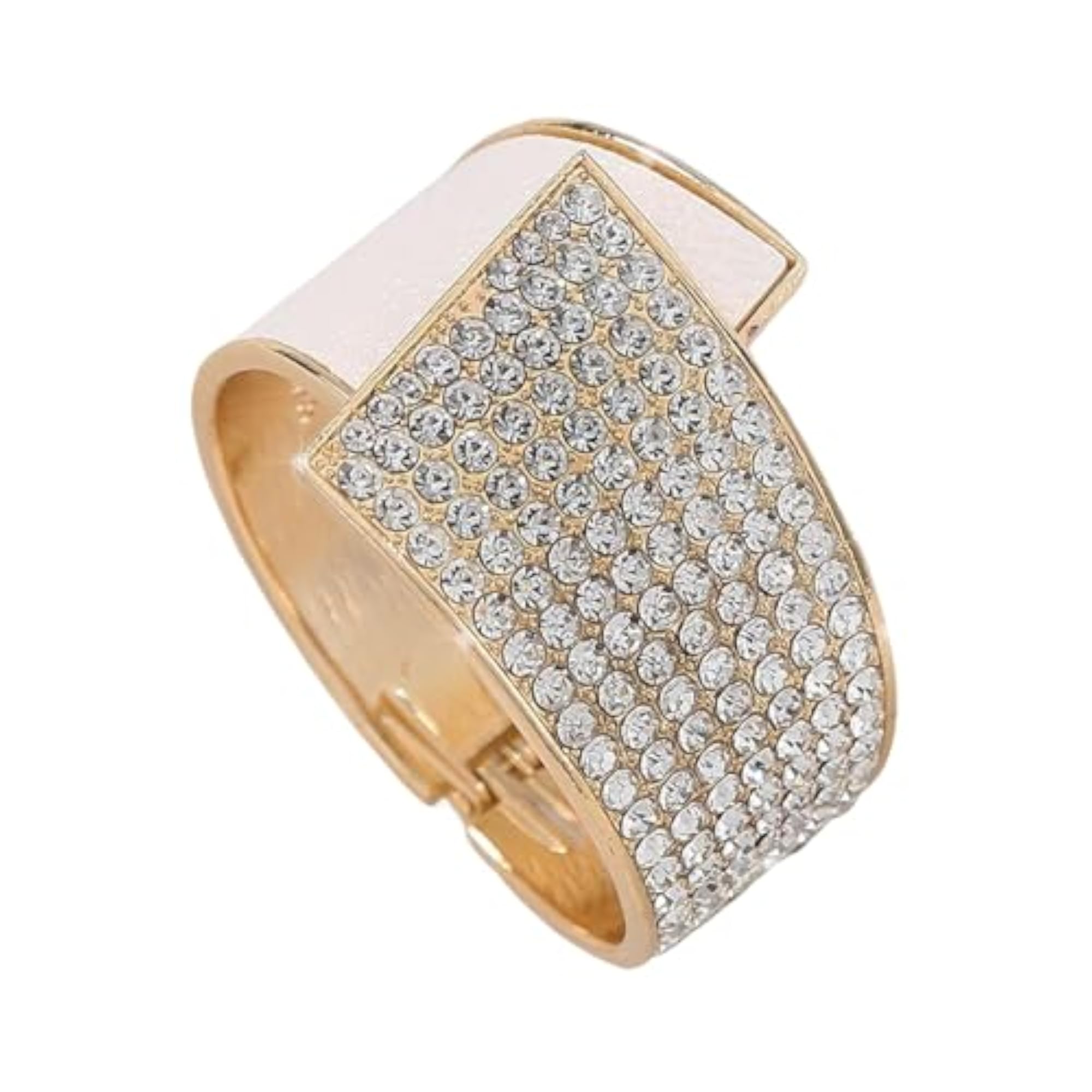 Women's Trendy Open Bracelet with Charms and Rhinestones