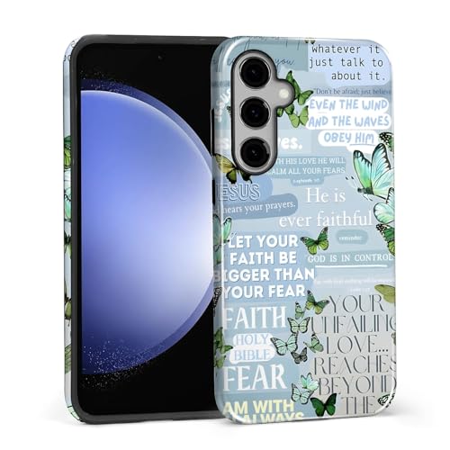 Coque Samsung S24 motif papillon Jésus : idée cadeau pour fille