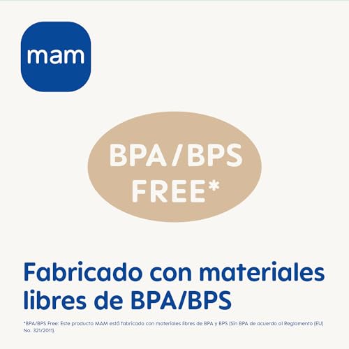 MAM Glasflasche, für Neugeborene, 0 Monate, 90 ml, mit Sauger 0, extra langsamer Fluss aus Silikon, leicht anzunehmen, leicht zu reinigen, Feel Good, Blau, 1 Stück