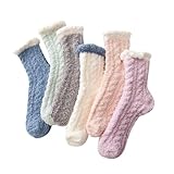 Conception à Double Couche pour un Chauffage Optimal:Ces chaussettes chaudes femme bénéficient d’un design à deux couches : une intérieur en élasthanne lisse qui épouse doucement le pied et une extérieur en polaire corail épais pour plus d’isolation. Ces chaussette polaire femme texture tricotée en 3D retient la chaleur efficacement, offrant un confort enveloppant idéal – par exemple, quand vous vous asseyez sur le canapé avec un thé chaud ou quand vous marchez sur un sol en bois froid les matins d’hiver.