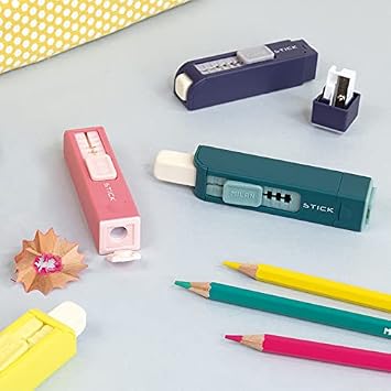 Milan Stick Sharpener-Eraser, Box of 16