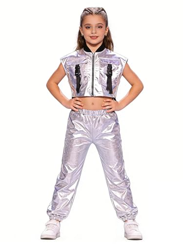 Ensemble sportif fille gym et hip hop comprenant chemisette et pantalon