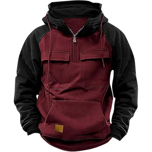 Sweat à capuche d'hiver homme contre le froid - Finis les frissons avec ce haut uni