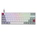 Produktbild EPOMAKER SKYLOONG SK64 64 Keys Hot Swappable Mechanical Keyboard with RGB Backlit, PBT Keycaps, Arrow Keys for Win/Mac/Gaming (Gateron Optical Brown, Grey White)