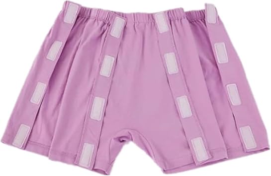 Ibluelover Women Tear Away Underwear Side Snap On Short Reusable Stick-on Briefs Post-Op Adaptive Incontinence Breakaway Pant