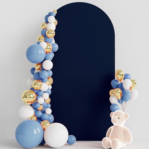 Wokceer 6.6FT Arch Backdrop Cover Navy Blue Arch Covers Stretchy Backdrop