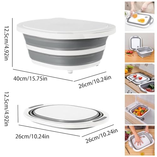Tabla de cortar plegable para ahorrar espacio en cocinas pequeñas 3