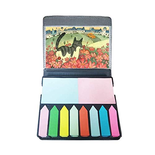 Peinture aquarelle chat note adhésive pour bureau et lecture