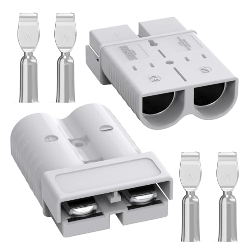 Anderson Connector, 350Amp Battery Quick Disconnect 2/0AWG 600V Heavy-Duty Winch