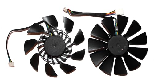 Power4Laptops Ventilateur de Carte Graphique de Remplacement (Paire) Compatible avec ASUS GTX780TI