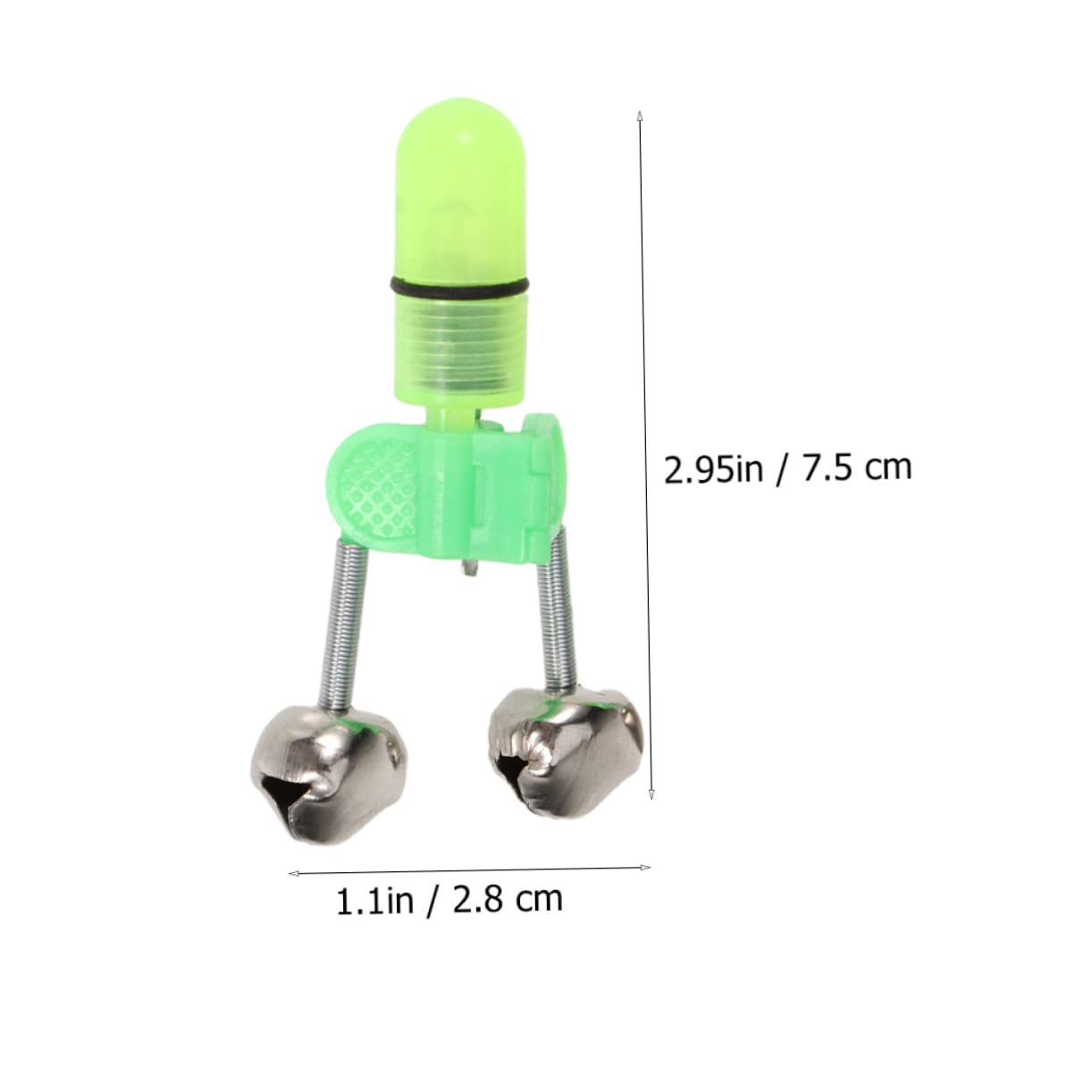 HOLIDYOYO 10Pcs LED Fishing Alert Bells High Sensitivity Fishing Rod Accessory for Night Fishing Bright Alarm for Easy Fish Bite Detection