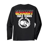 Proud Germany Tischtennis Fans Trikot Deutschland Flagge Ping Pong Langarmshirt
