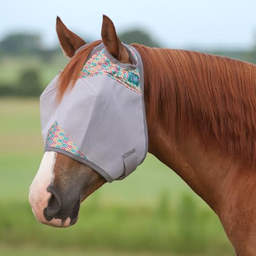 Cashel Crusader Fly Mask, Standard (Mint Maze, Horse)