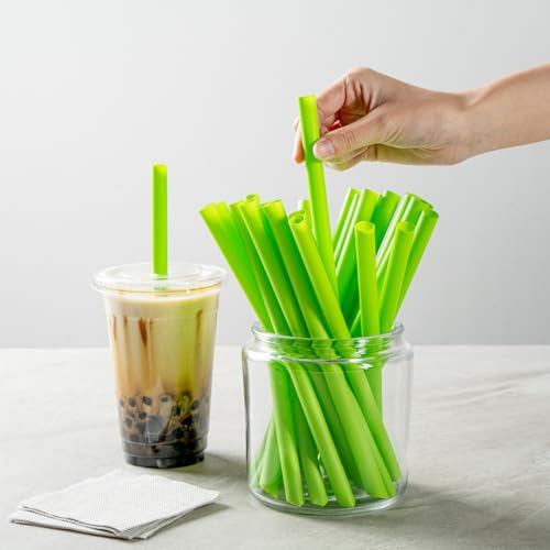 Pitillos desechables verdes 9.1 pulg 100 unidades miniatura 6
