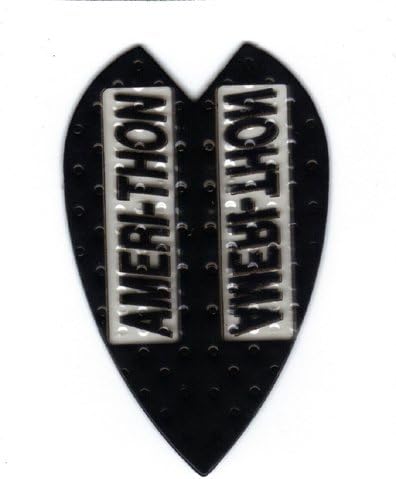 25 Sets #3022 AmeriThon Black/Clear Embossed Dart Flights