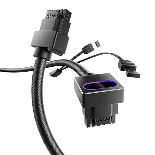 AsiaHorse Hydrus Cavo Modulare 12+4 Pin (16 Pin) 12VHPWR per GPU (Tipo A) – Cavo di Connessione Diretta per Schede Grafiche RTX Serie 40/5070/5080 – Non un Cavo di Prolunga.