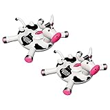 2 Swimline LOL 90268 Swimming Pool Kids Giant Rideable Cow Inflatable Float Toys