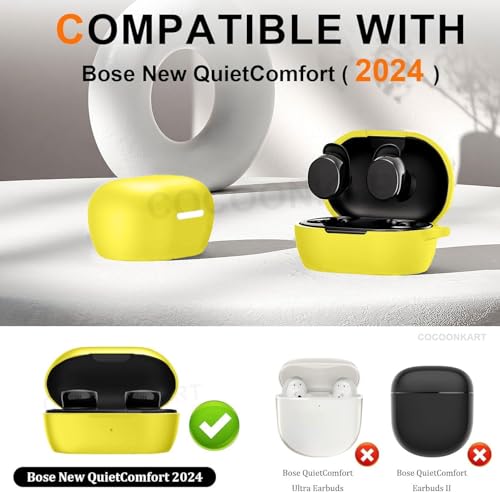 Image of Soft Silicone Case Cover for Bosee New QuietComfort (2024) -Yellow