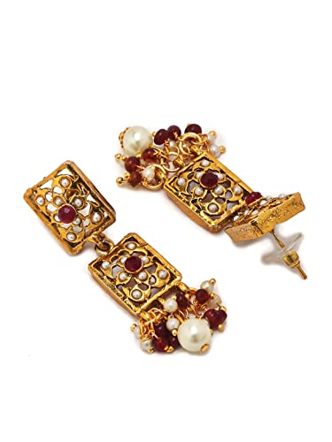 Traditional Choker Necklace Set with Earrings (YBNK_50343)