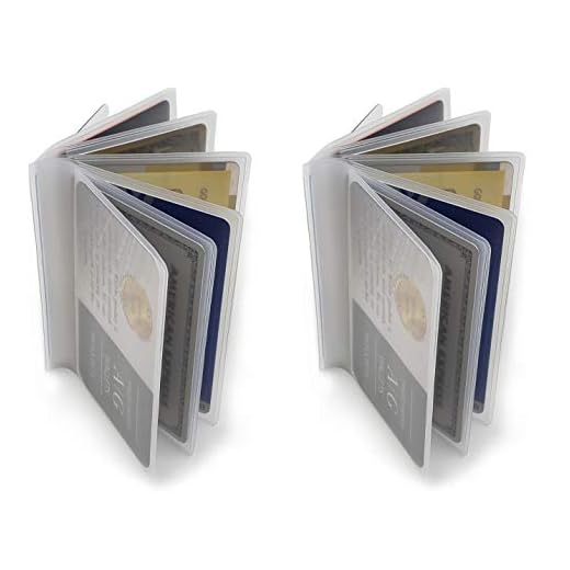 ag wallets Set of 2 Clear Premium Quality Wallet Insert from (Trifold 6 Page)