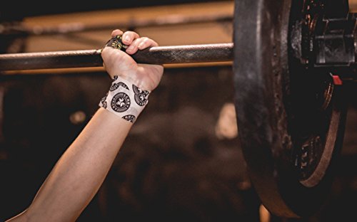 Goat Tape Scary Sticky Premium Athletic/Weightlifting Tape, Black & Yellow, 6 Rolls #TOP2