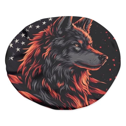 Sleep Cap for Long Hair - American Flag Boys Sleeping Cap - Breathable, Adjustable Stretch Head Cover4