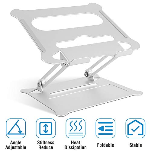 Soporte ajustable de aluminio para laptop negro miniatura 3