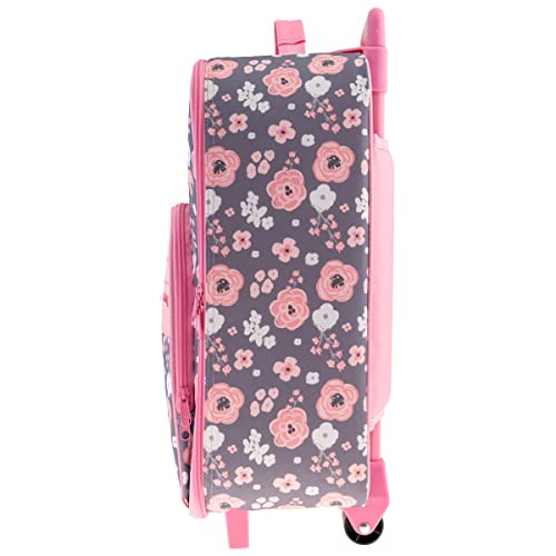 Stephen Joseph Kids' Luggage, Charcoal Flower4