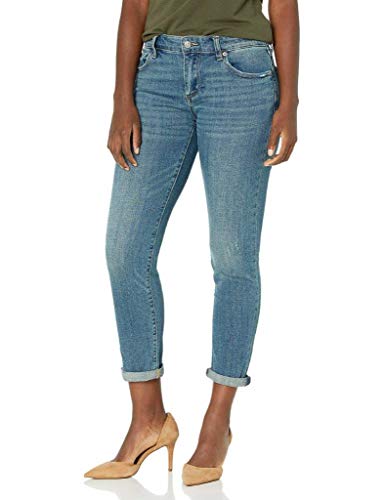 Lucky Brand Women's Mid Rise Sienna Boyfriend Jean, Azure Bay, 28W X 27L