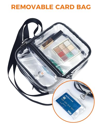 Gloppie Clear Bags for Women Stadium Approved Clear Crossbody Purse for Stadium Events Festival Concerts PVC Bag4
