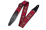 Levy’s Navajo MSSN80-RED Gitarrengurt (Polypropylen, Jacquardwebung) Rot