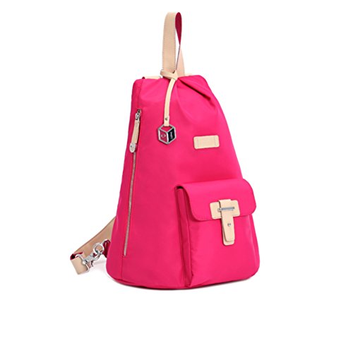 Sac à dos d'école en toile canvas Oxford Bunilong avec compartiments de rangement pour étudiant