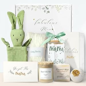 KMCCUMBER New Mom Gift Basket, Momm...