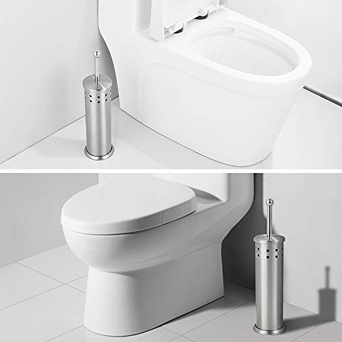 Hoomtaook toiletborstel toiletborstel toiletborstelhouder set toiletborstelhouder met spatbescherming, toiletborstel met… - Image 4