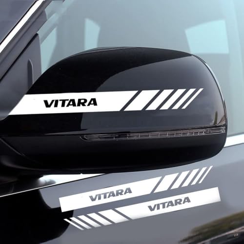 Suzuki Car Emblem Stickers - Silver Badge Decals Replacement Set Of 2