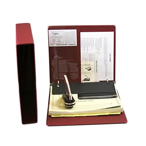 Corporate Kit with PDF Corporation Minutes & Bylaws, Records Binder, Corporate Seal, Printed Certificates with Stubs and More; Blumberg Burgundy Beauty (Burgundy)