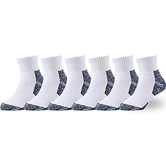 Ankle_white/Navy,6 Pack