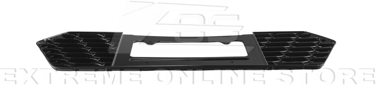 Replacement for 2020-Present Chevrolet Corvette C8 Base Models | Z06 Performance Inspired Style ABS Plastic - Painted Carbon Flash Metallic Rear License Plate Frame Backing Cover