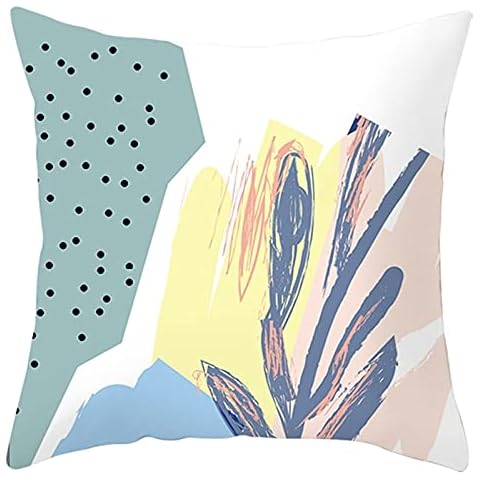 Daesar Decorative Pillow Covers with Leaf Pattern Cover