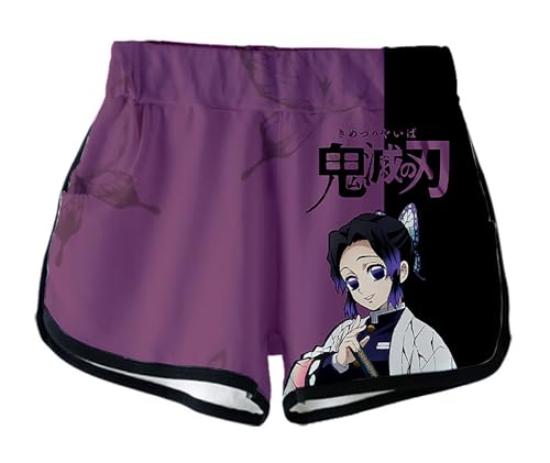 Anime Crop Top T Shirt and Shorts Set Women's 2 Piece Short Sleeve Outfits Girls Active Tracksuit4