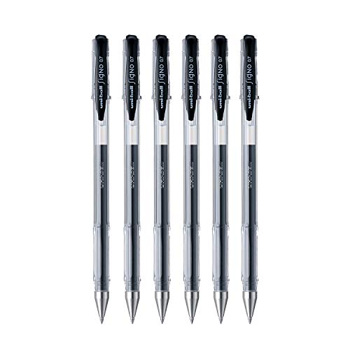 Image of uni-Ball NBGK - 07 Refill & UNI-BALL UNSGP100BK6 Signo Gel Pen Set - Pack of 6