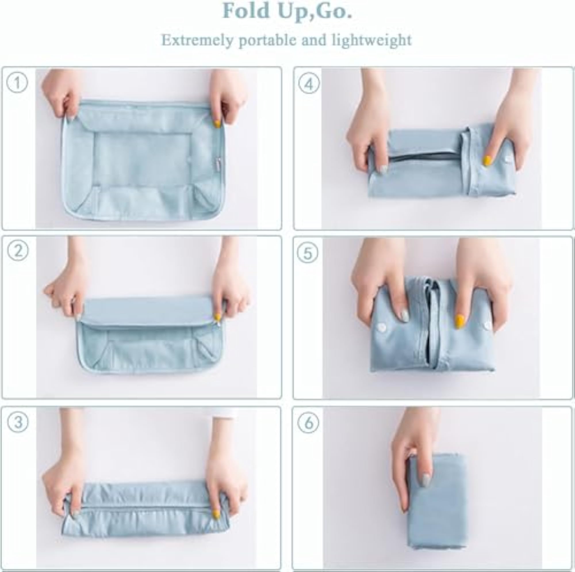 8pcs Lightweight Travel Organizer Packing Cubes Set, Blue