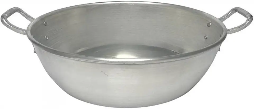 Tacho de Alumínio com Tampa, Capacidades 5L / 8L / 12L, Ideal para Frituras e Cozinhados (N35)