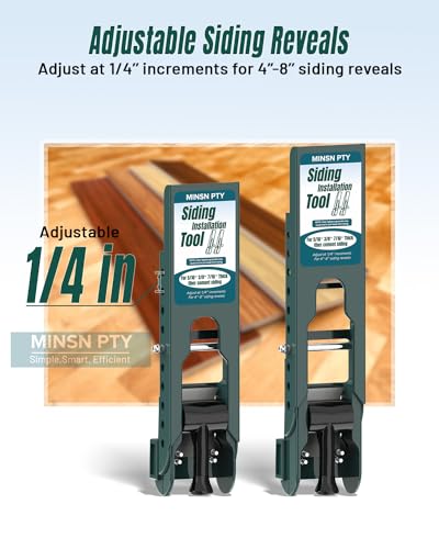 Upgraded Siding Installation Tools for 5/16-Inch, 3/8-Inch, 7/16-Inch Fiber Cement Lap Siding - Gauge With Adjustable Reveals, Polycarbonate Body, 2 Packs - Image 3