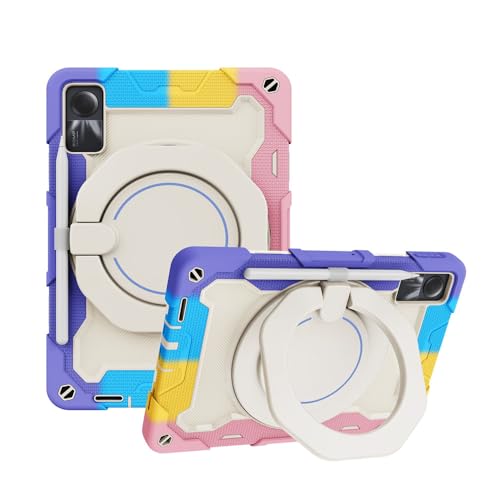 Funda para Redmi Pad SE 11 resistente con soporte de anillo y correa antichoque
